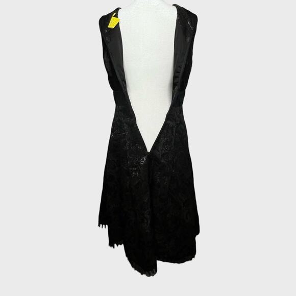 Signette Aysha Saeed Iridescent Jacquard Cocktail Dress Size 4 Dark Fairy Grunge - Picture 6 of 11